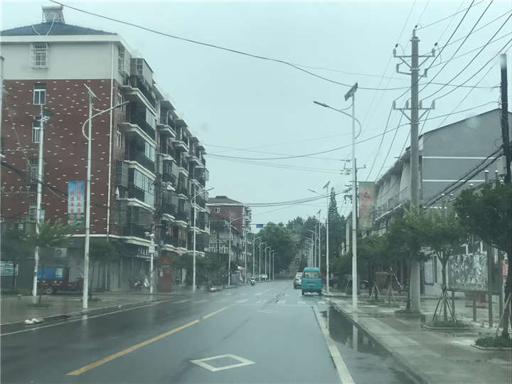 湖北孝感朱湖農場鋰電池太陽能路燈