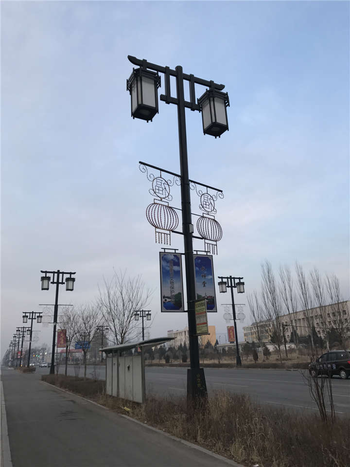 山西大同廣靈縣老城區路燈改造案例