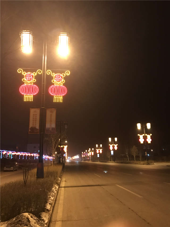 山西大同廣靈縣老城區路燈改造案例