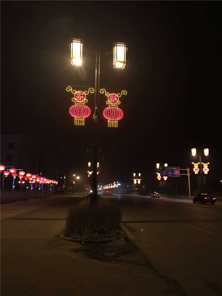 山西大同廣靈縣老城區路燈改造案例