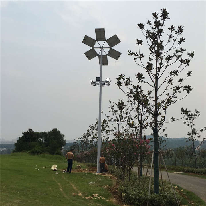 江蘇盱眙生態(tài)園太陽(yáng)能廣場(chǎng)燈案例